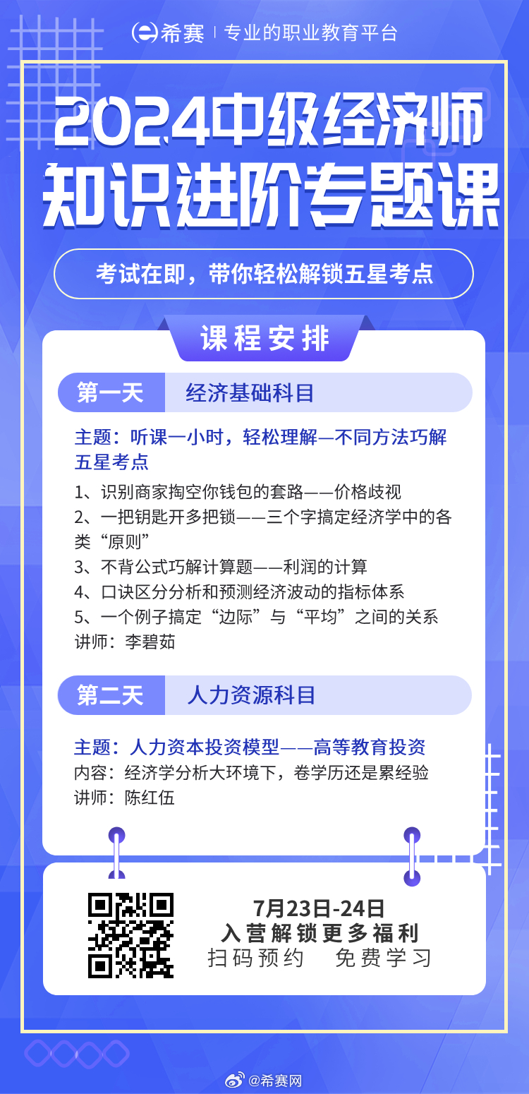 2024中级经济师真题及答案|精选资料解析大全