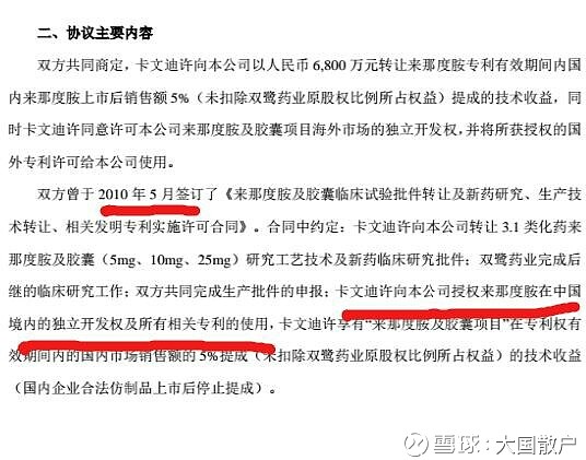 双鹭来那度胺最新消息,双鹭药业来那度胺最新消息综述
